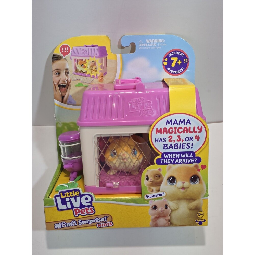 Little Live Pets Mama Surprise Minis Playset Hamster Magic Babies